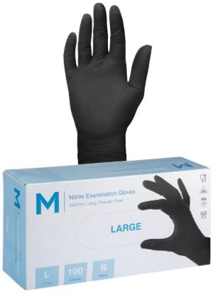 Picture of NITRILE PREMIUM BLACK GLOVES LARGE