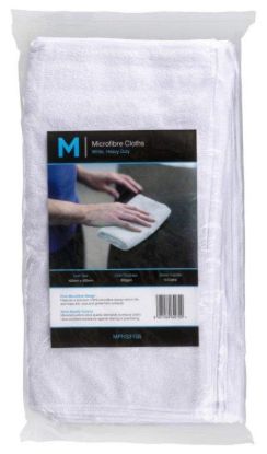 Picture of MICROFIBRE CLOTHS WHITE 400mm x 400mm x 350gsm CTN/50